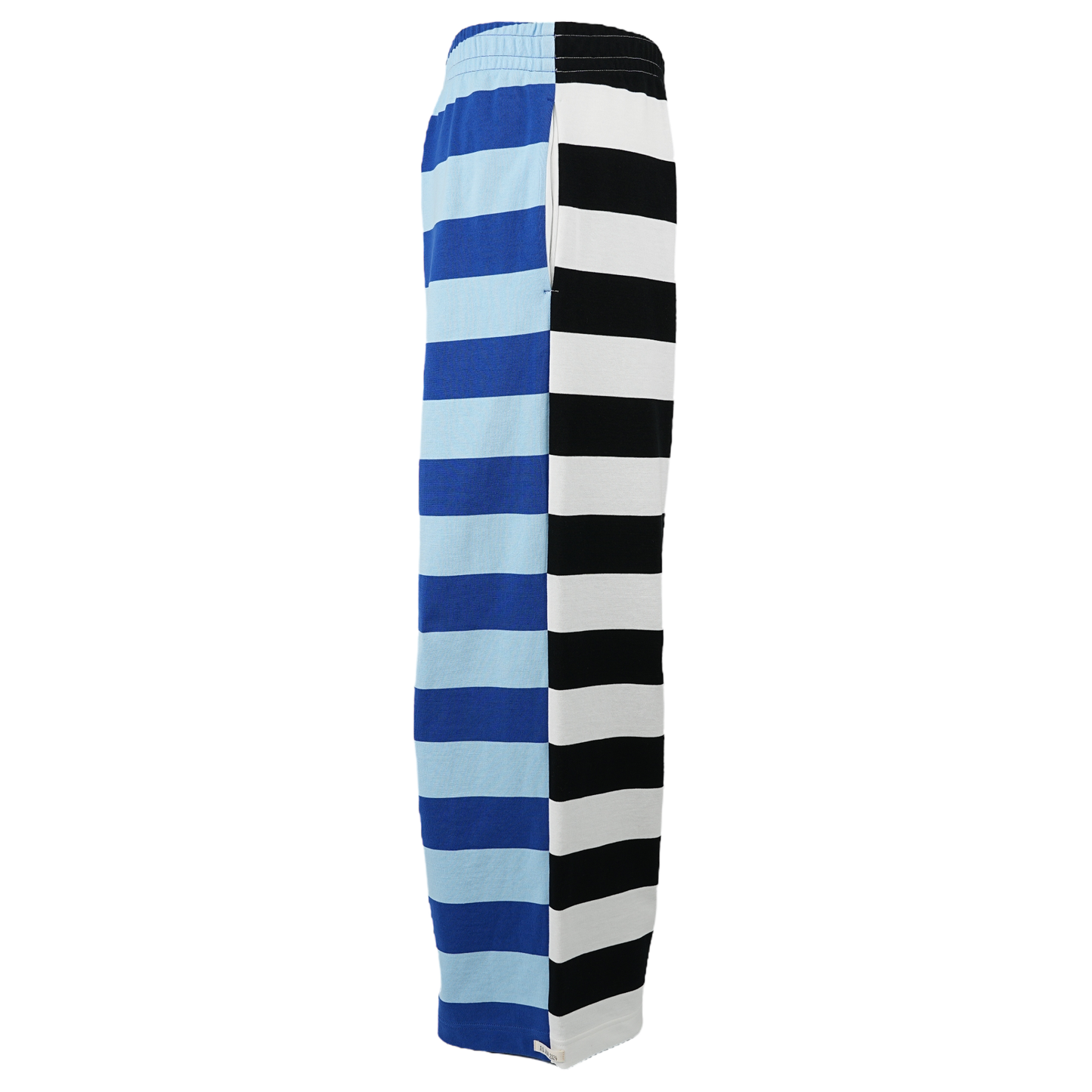 G.F.G.S DOUBLE SIDED STRIPED TROUSERS 2 / SAXE BLUE/BLACK/WHITE