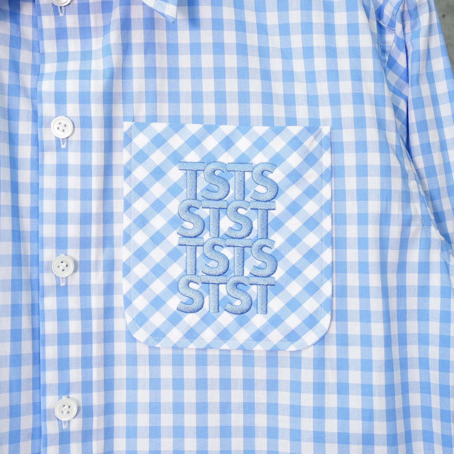 TSTS GINGHAM SHIRT / SAXE BLUE GINGHAM