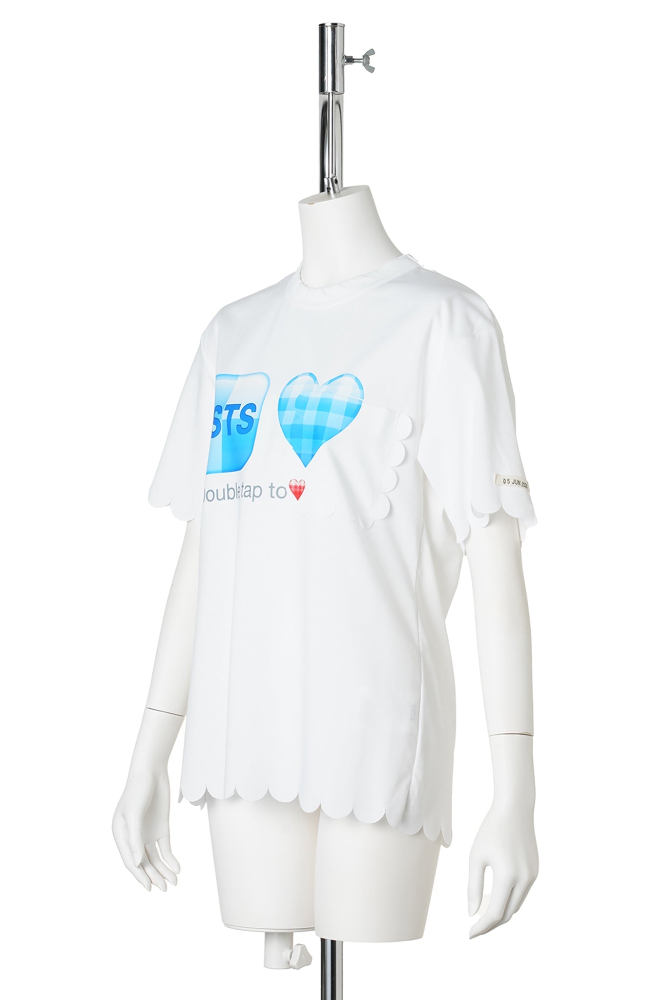 SPEECH BUBBLES POCKET T-SHIRT / TSTS EMOJI ON WHITE