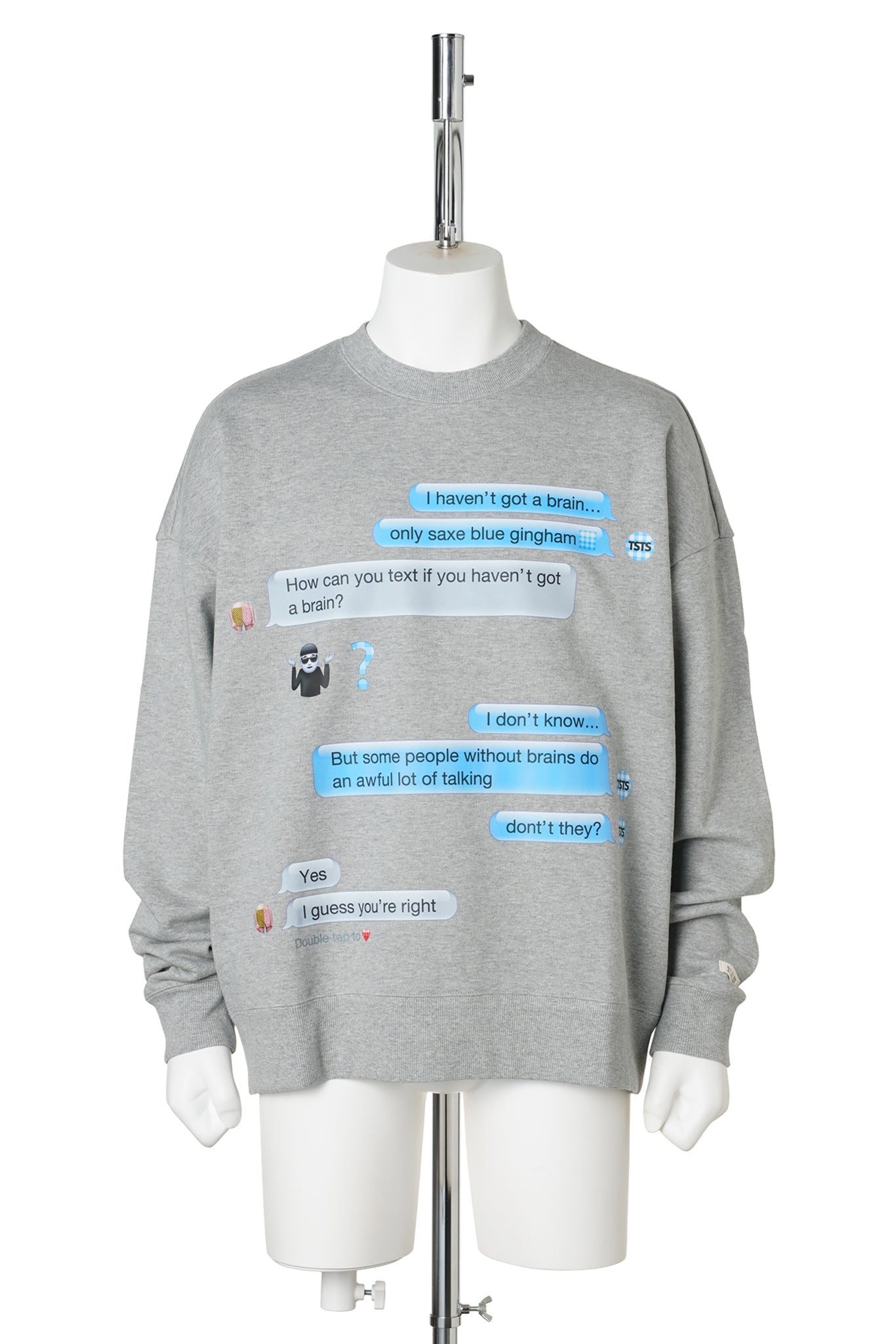 TSTS EMOJI SWEATSHIRT / HEATHER GRAY