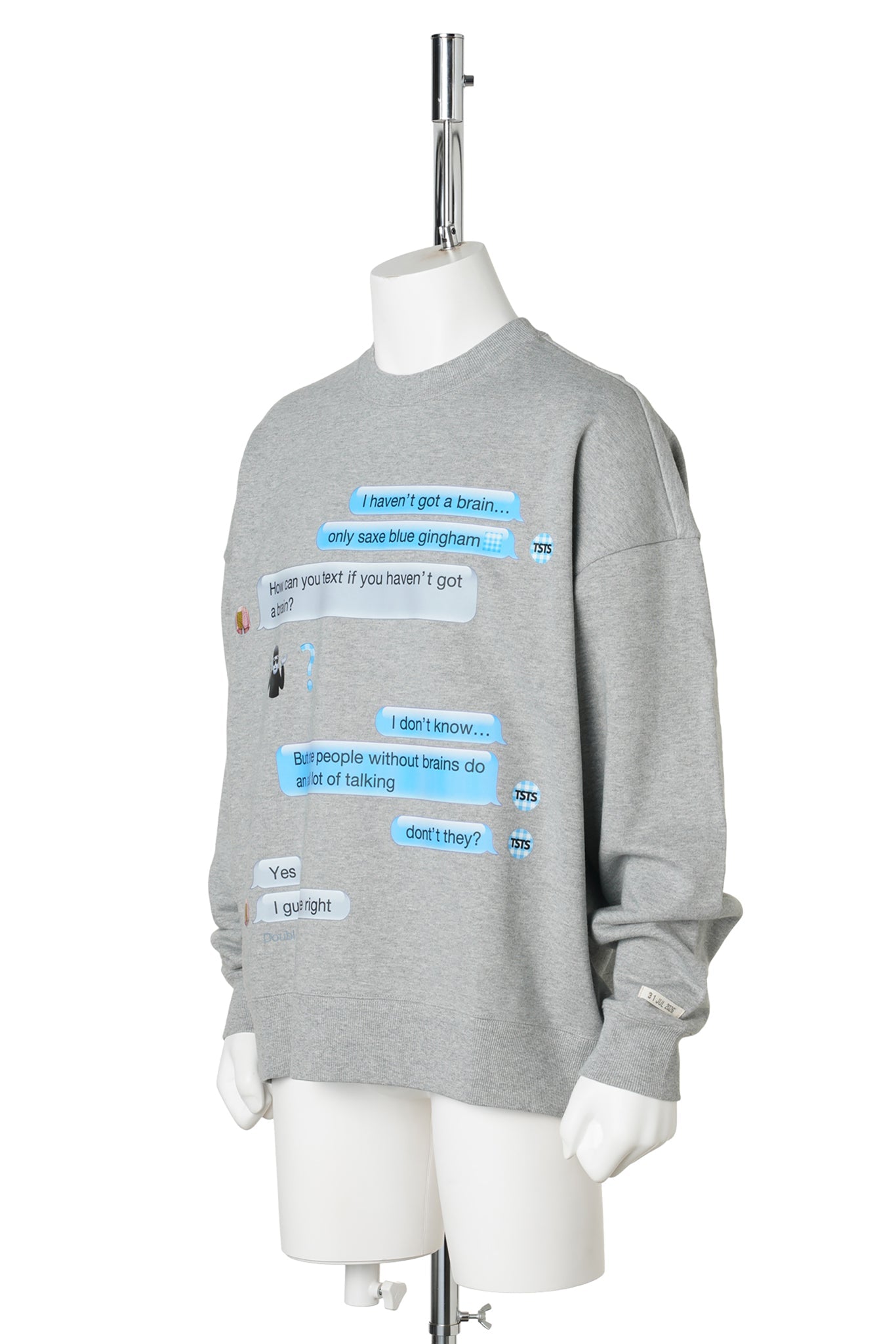 TSTS EMOJI SWEATSHIRT / HEATHER GRAY