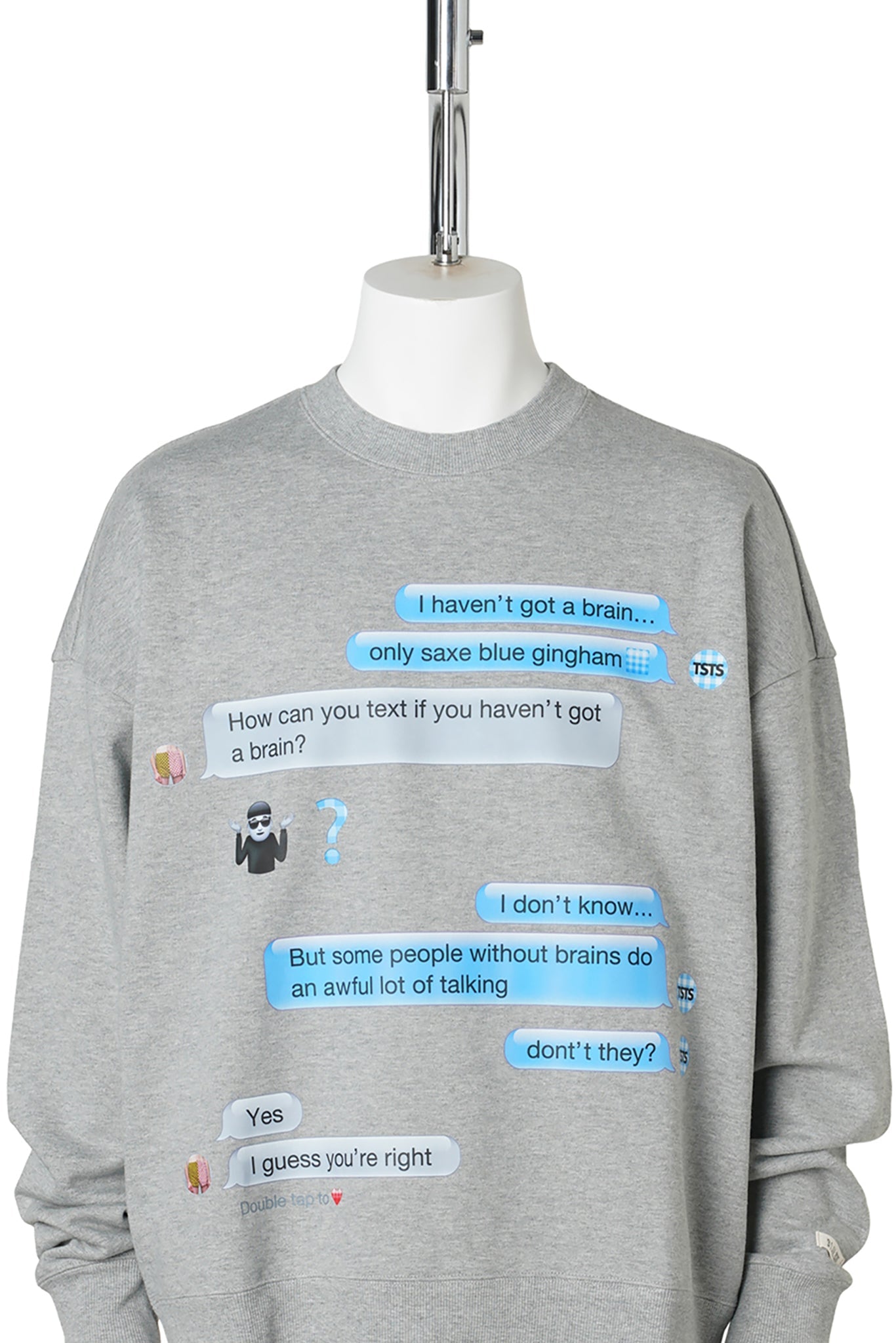 TSTS EMOJI SWEATSHIRT / HEATHER GRAY