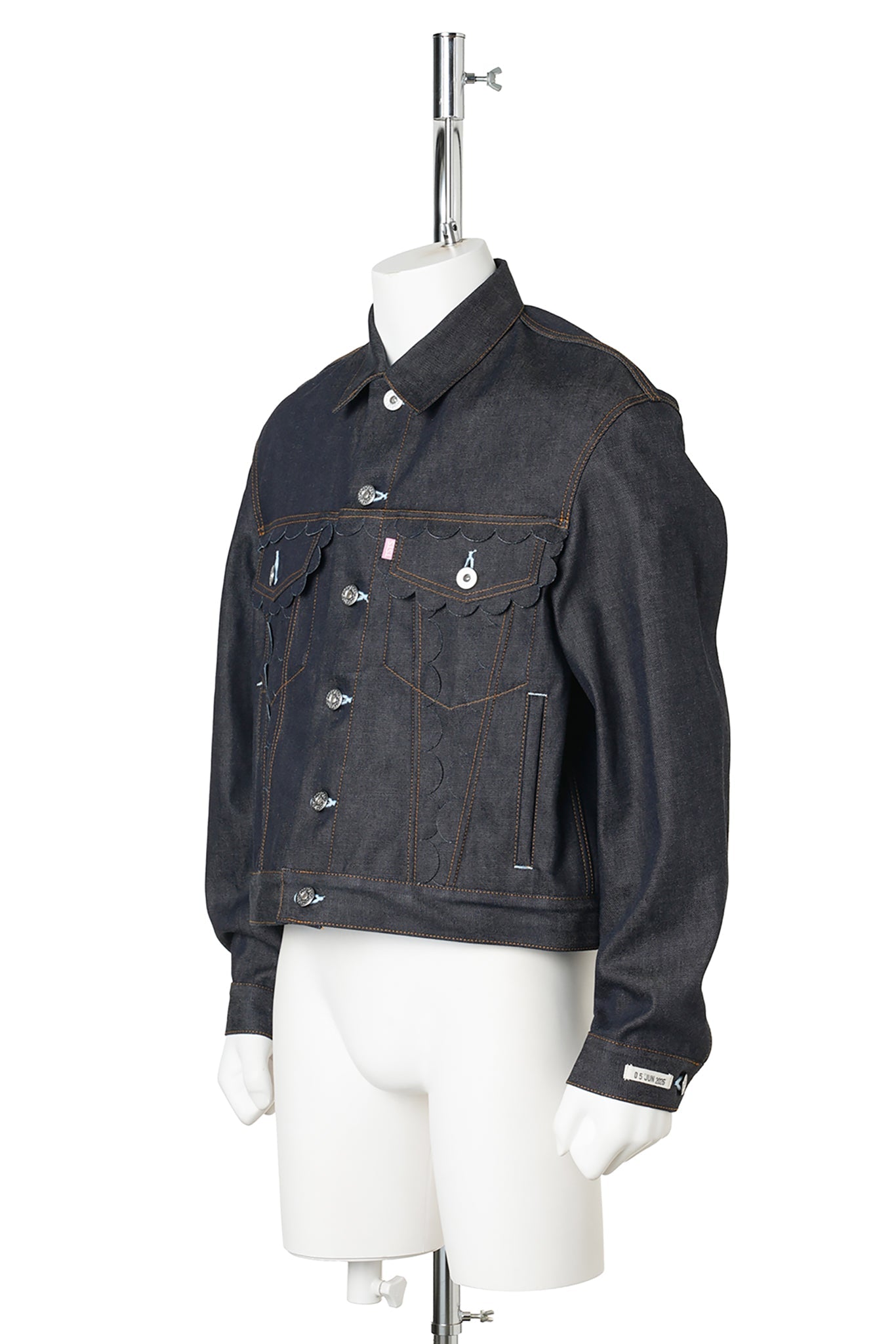 SPEECH BUBBLES DENIM JACKET / INDIGO BLUE