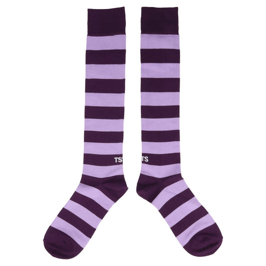 STRIPED SOCKS / PURPLE AND LAVENDER