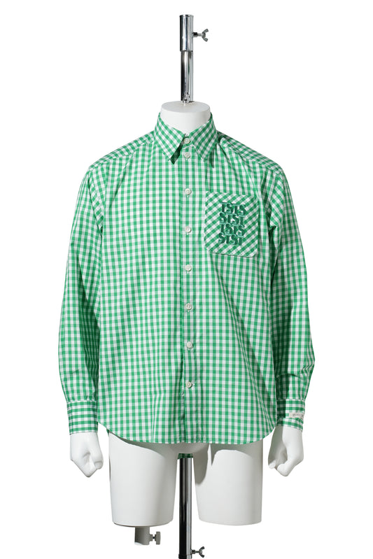 TSTS GINGHAM SHIRT / GREEN GINGHAM