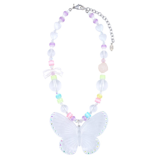 BUTTERFLY BRIT NECKLACE / WHITE