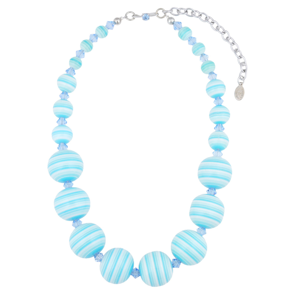 STRIPE NECKLACE / BLUE