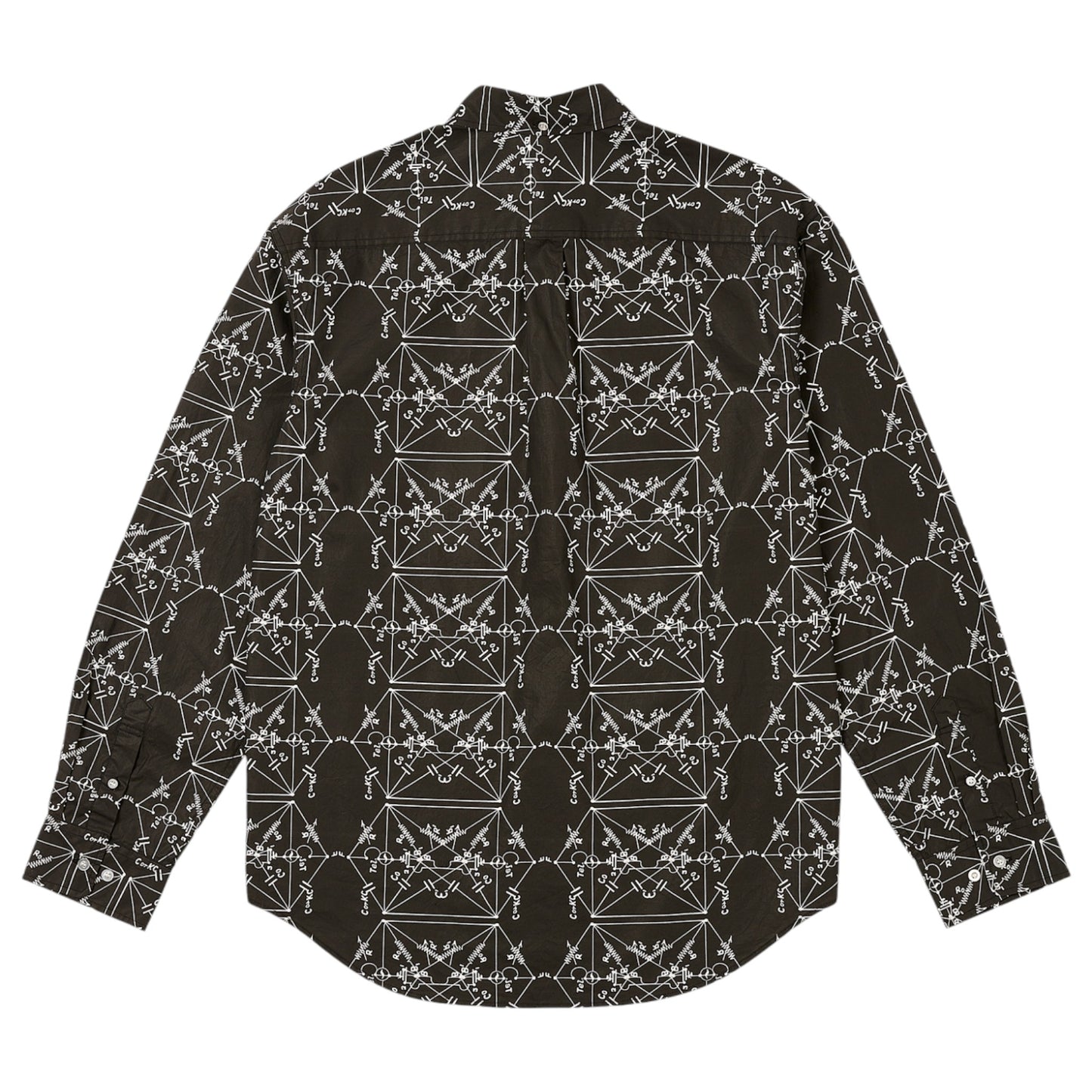 TTT ENVELOPES ALL OVER PRINT SHIRT / BLACK