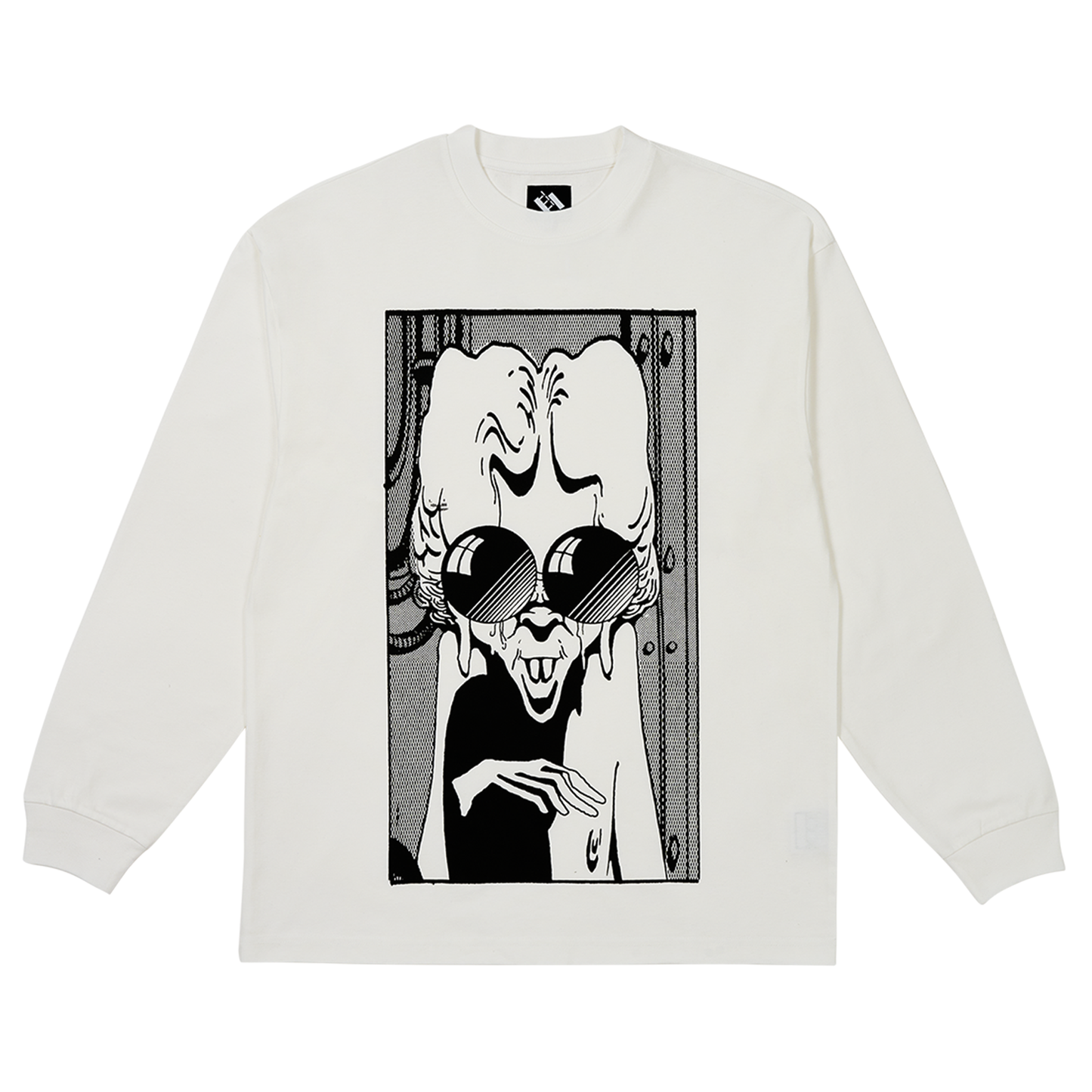 COMICS FLAT SHADES LONGSLEEVE / WHITE