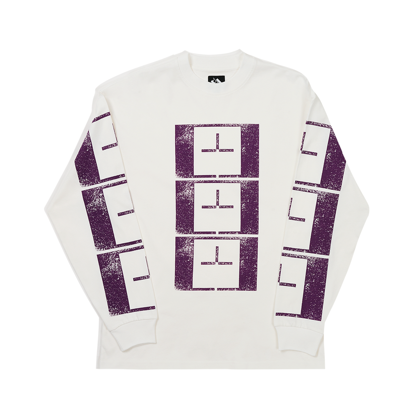 UPSIDE DOWN STAMP T'S LONGSLEEVE / WHITE