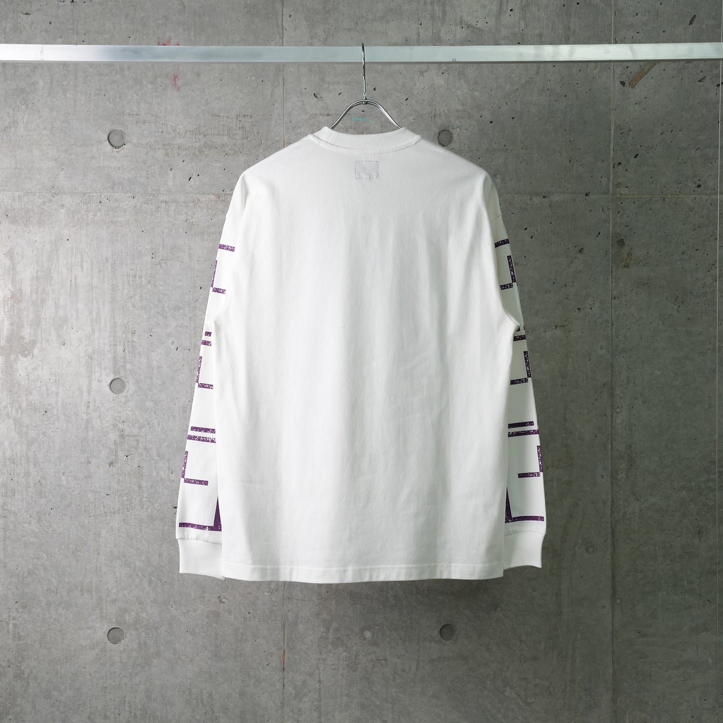 UPSIDE DOWN STAMP T'S LONGSLEEVE / WHITE