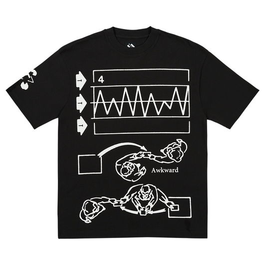 AWKWARD GRAPH T-SHIRT / BLACK