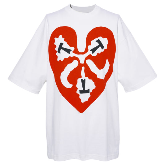 TTT HEART T-SHIRT / WHITE