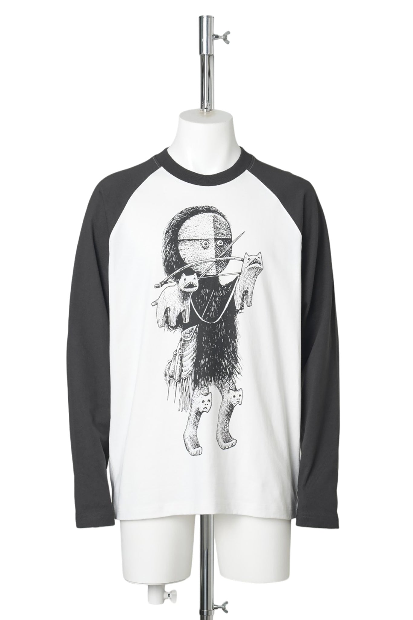 TTT SIBERIAN GIRL RAGLAN / BLACK/WHITE