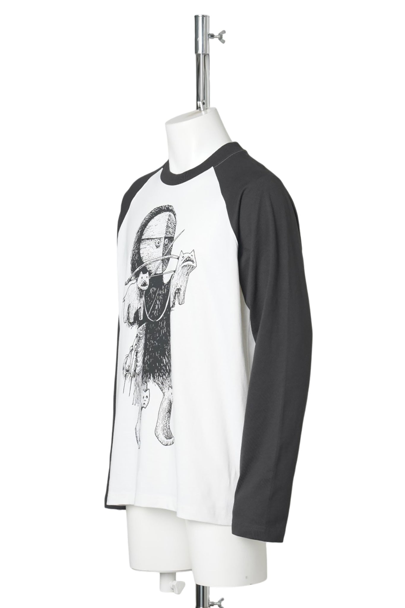 TTT SIBERIAN GIRL RAGLAN / BLACK/WHITE