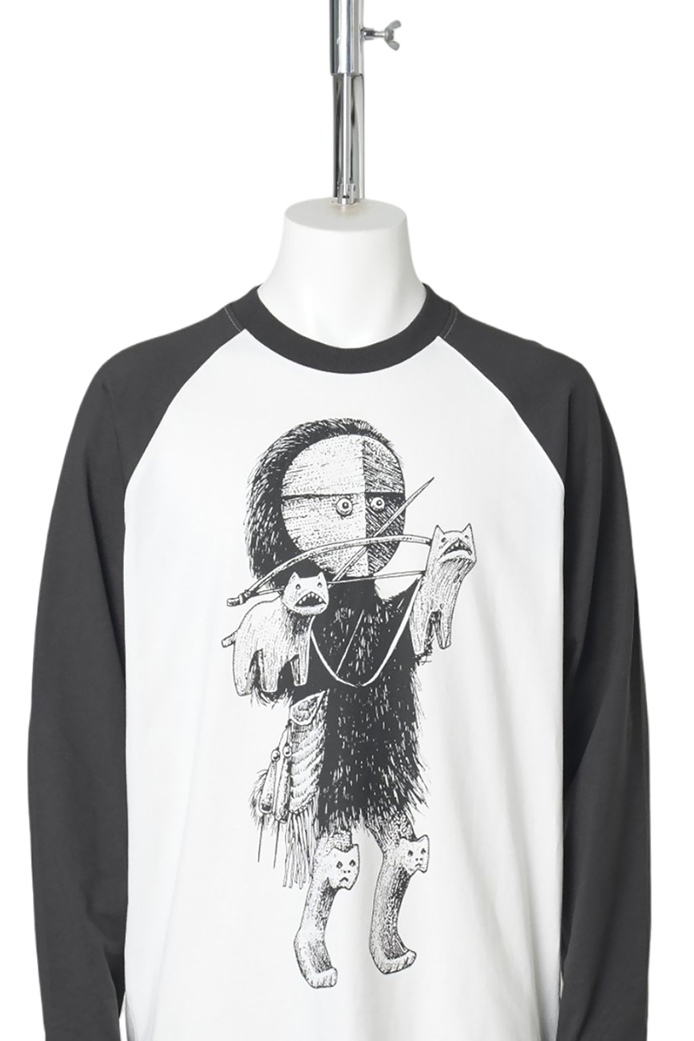 TTT SIBERIAN GIRL RAGLAN / BLACK/WHITE