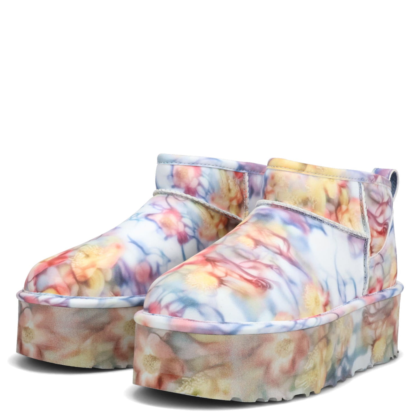 U UGG CS ULTRA MINI PLATFORM / LIGHT BLUE FLORAL