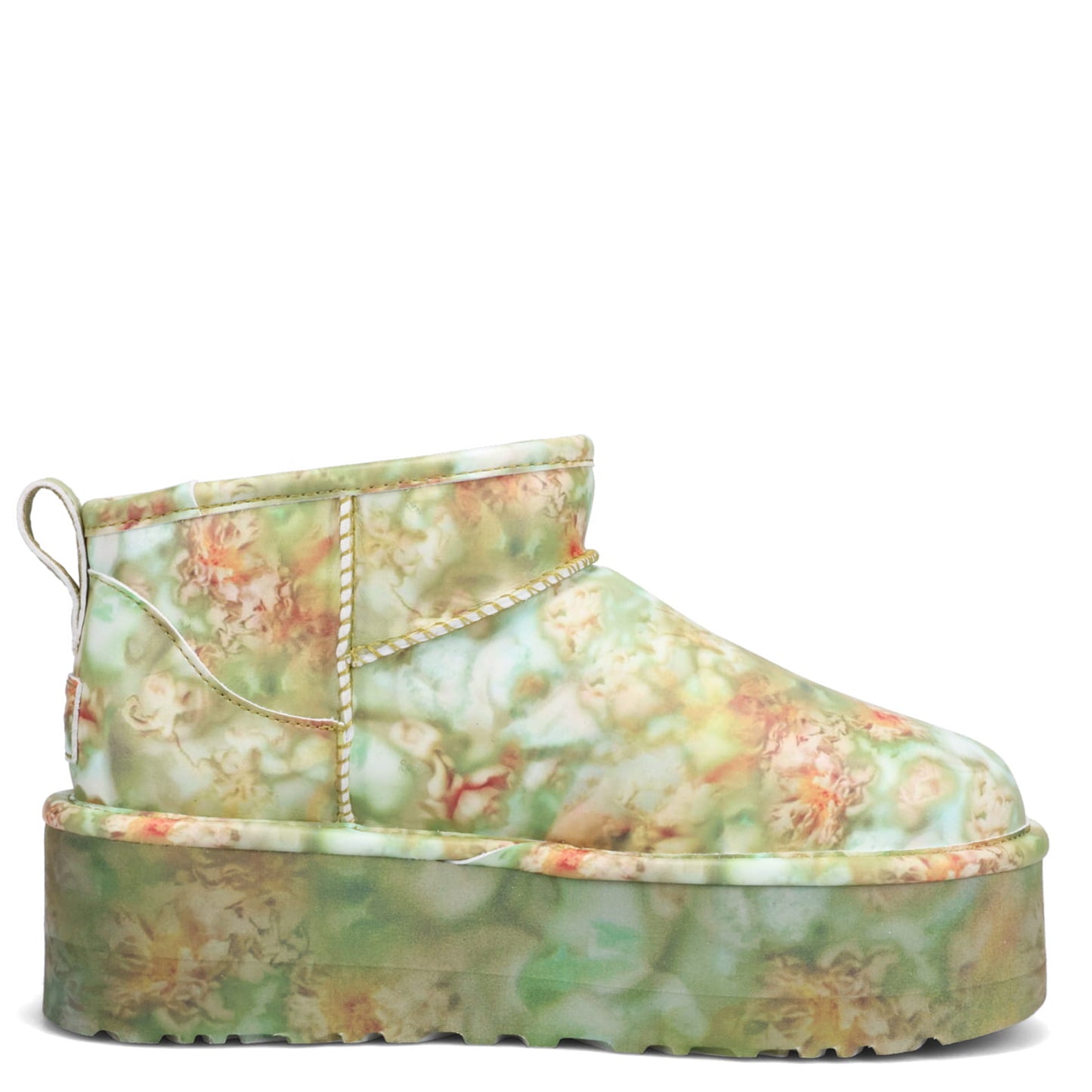 U UGG CS ULTRA MINI PLATFORM / GREEN FLORAL