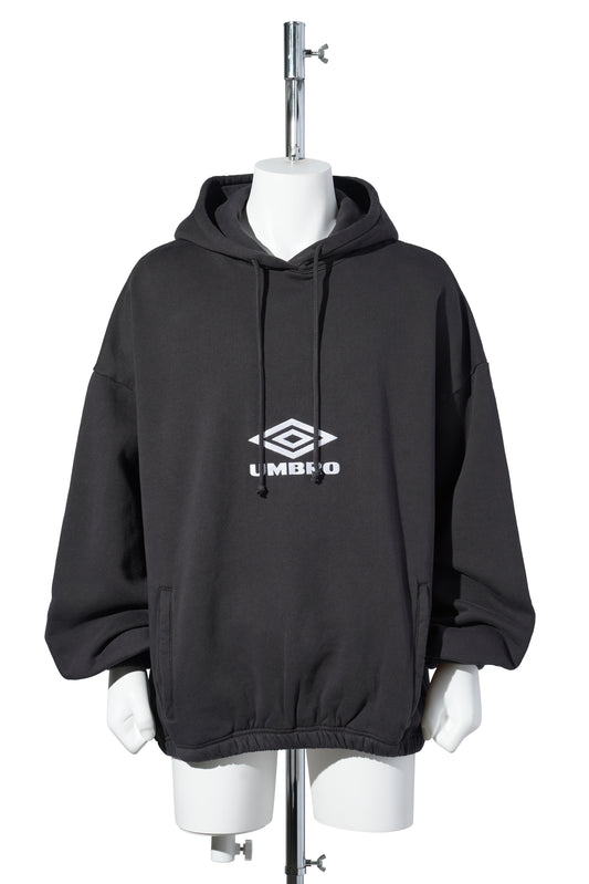 OG LOGO MASK HOODIE / BLK0020:WASHED BLACK