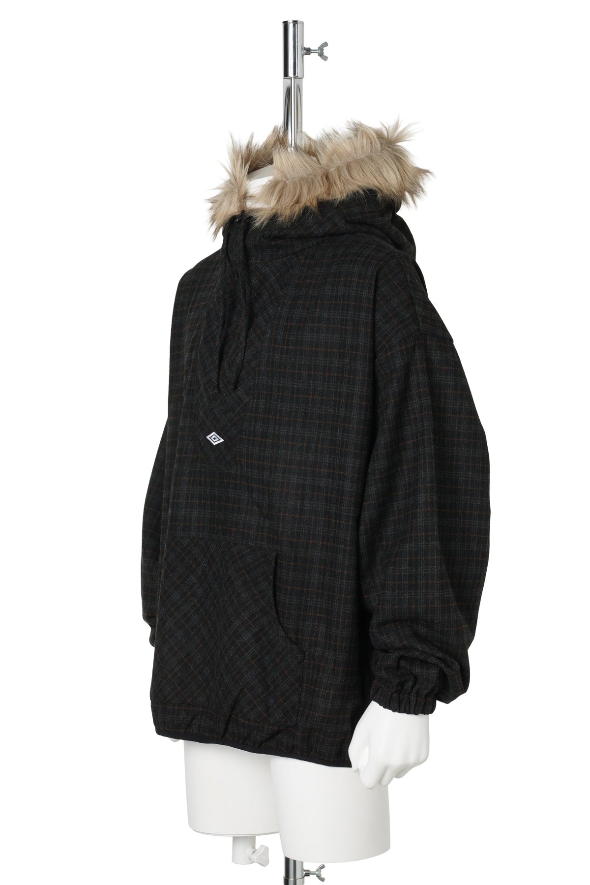 FLANNEL FUR ANORAK / BRW0003:DARK BROWN