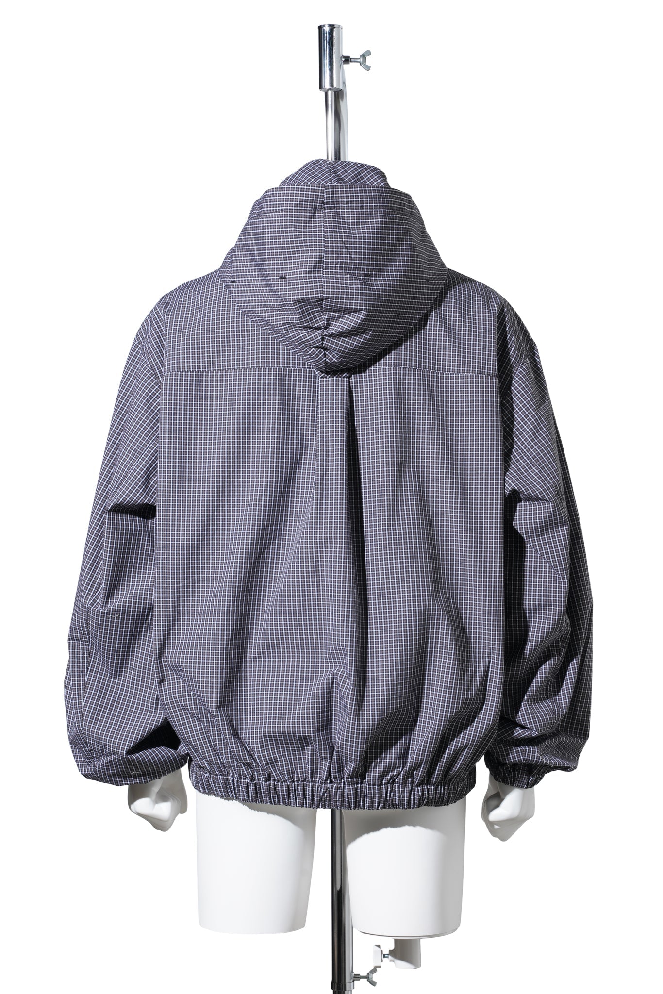 GINGHAM MASKED SHIRT / BRW0038:COFFEE BROWN WHITE BLACK