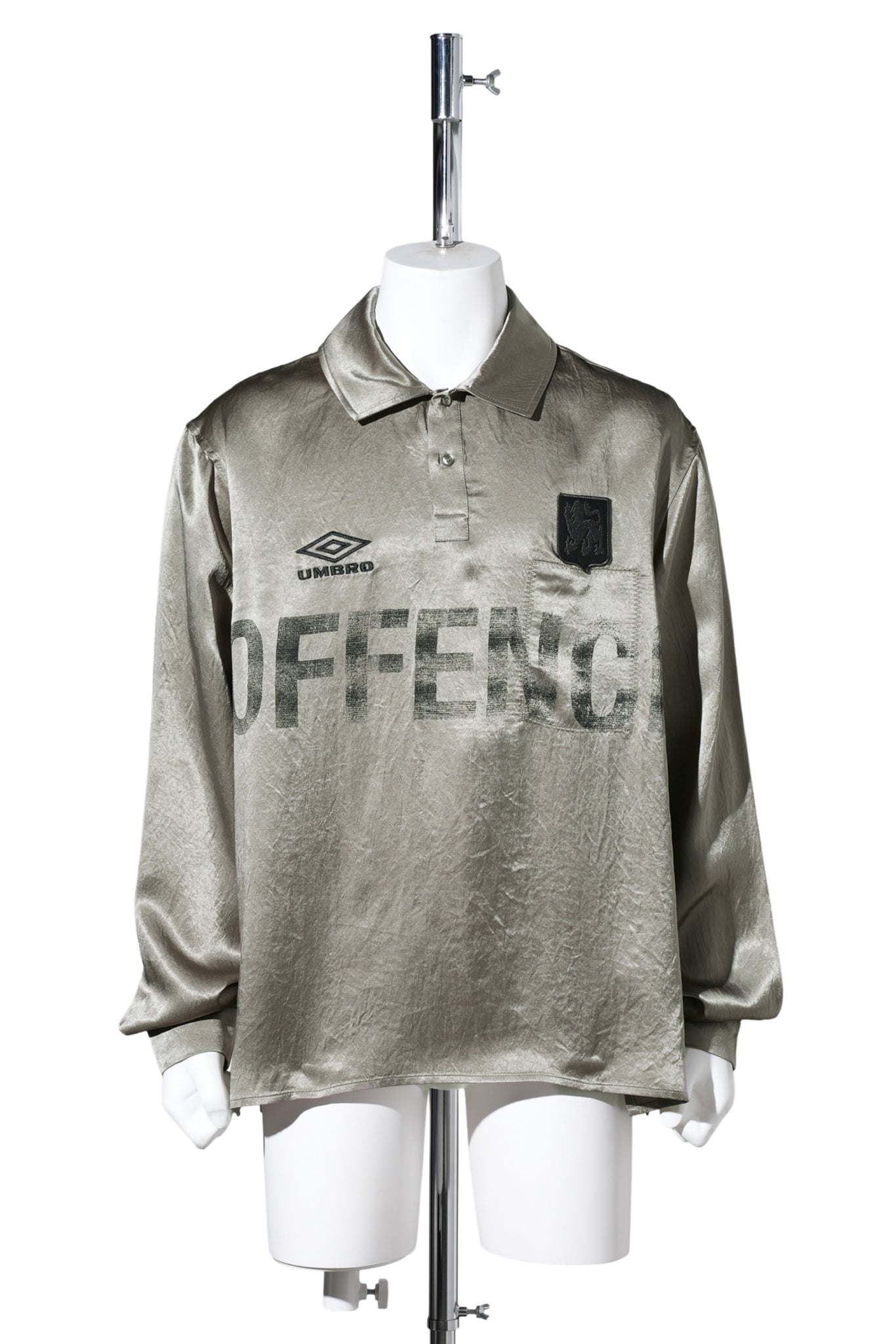 SATIN ENFIELD SHIRT / GRY0009:SILVER PEARL