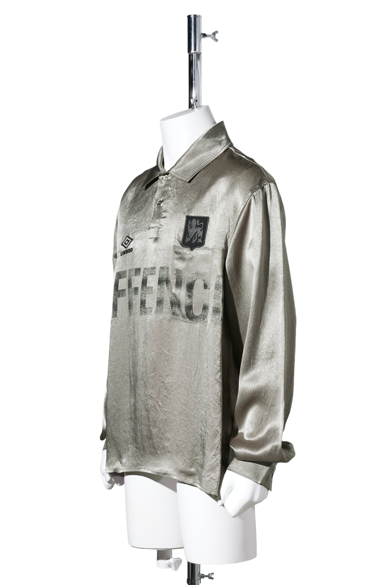 SATIN ENFIELD SHIRT / GRY0009:SILVER PEARL