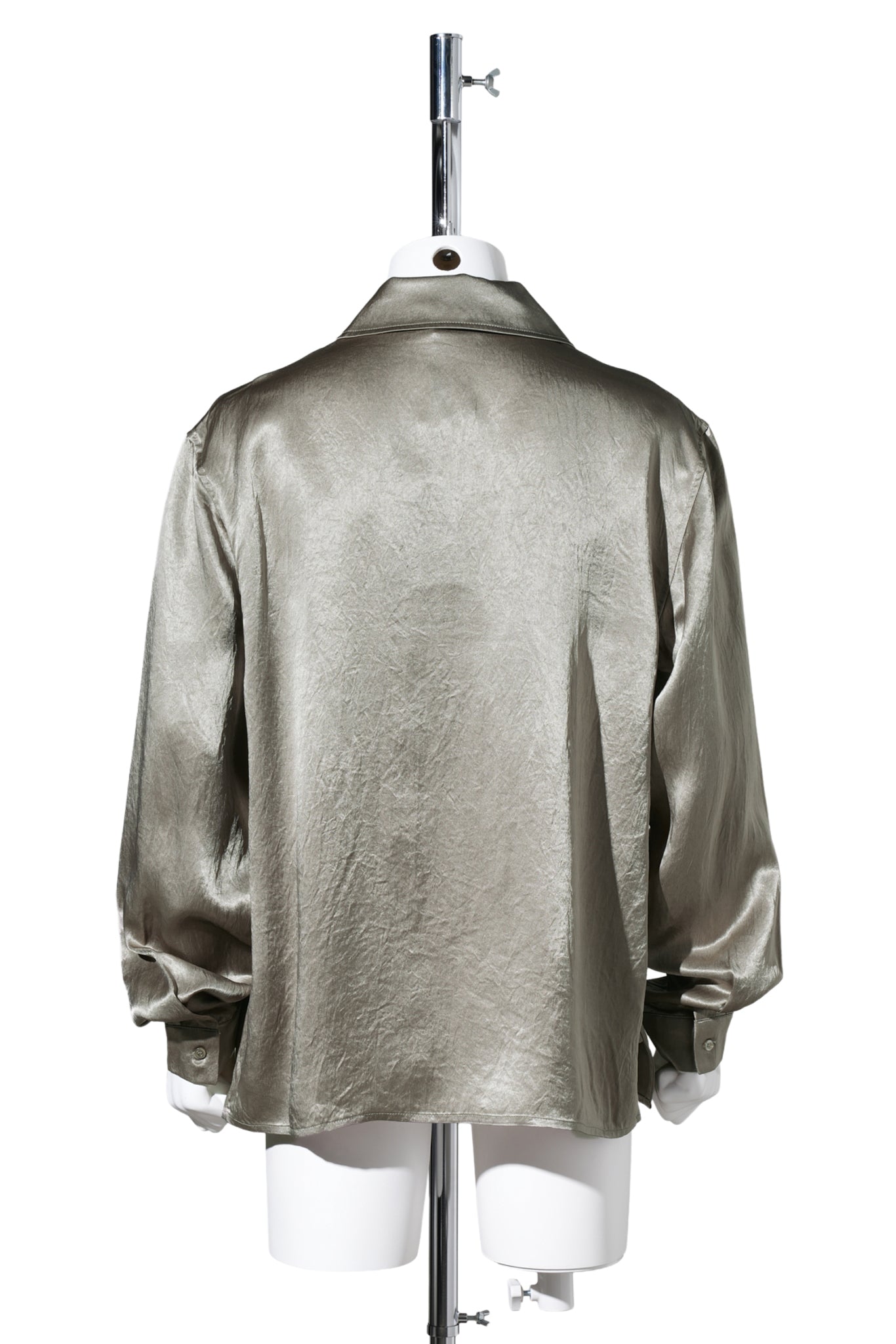 SATIN ENFIELD SHIRT / GRY0009:SILVER PEARL