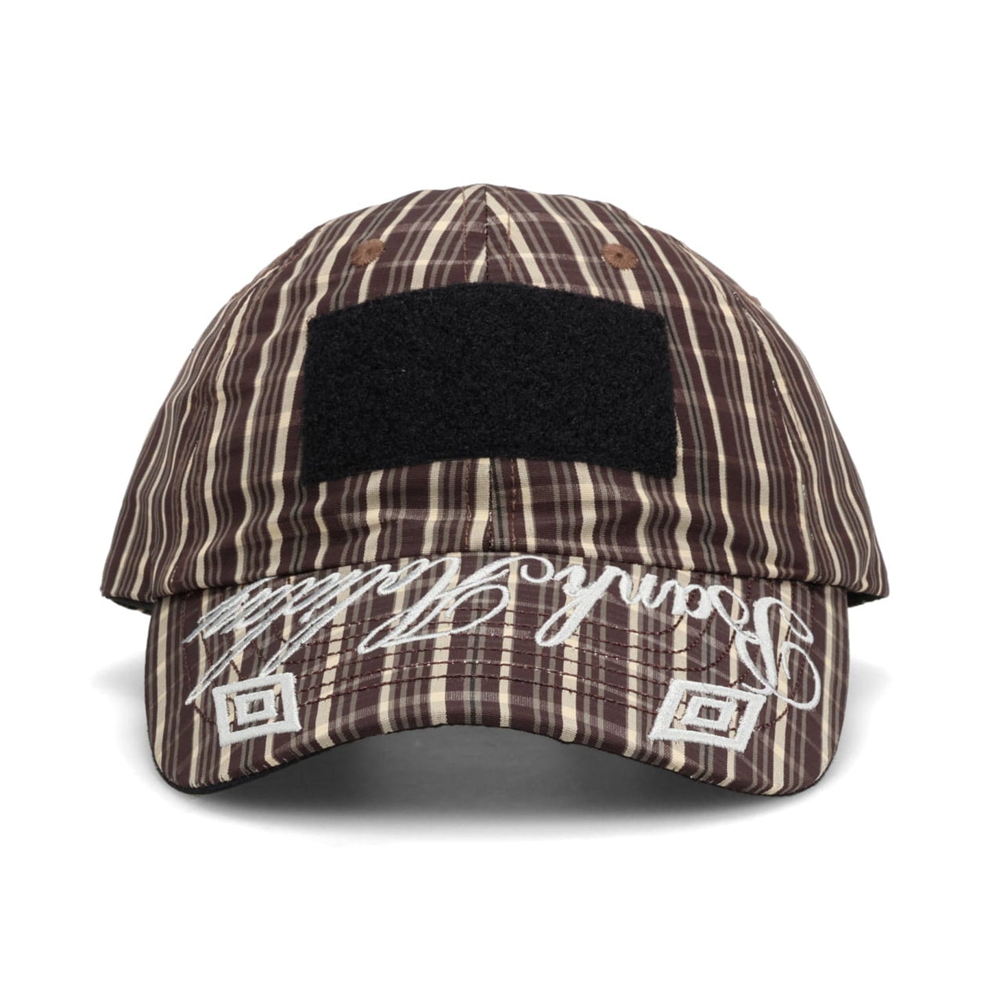 CHECK HAZARD CAP / BEG0015:BEIGE DARK BROWN