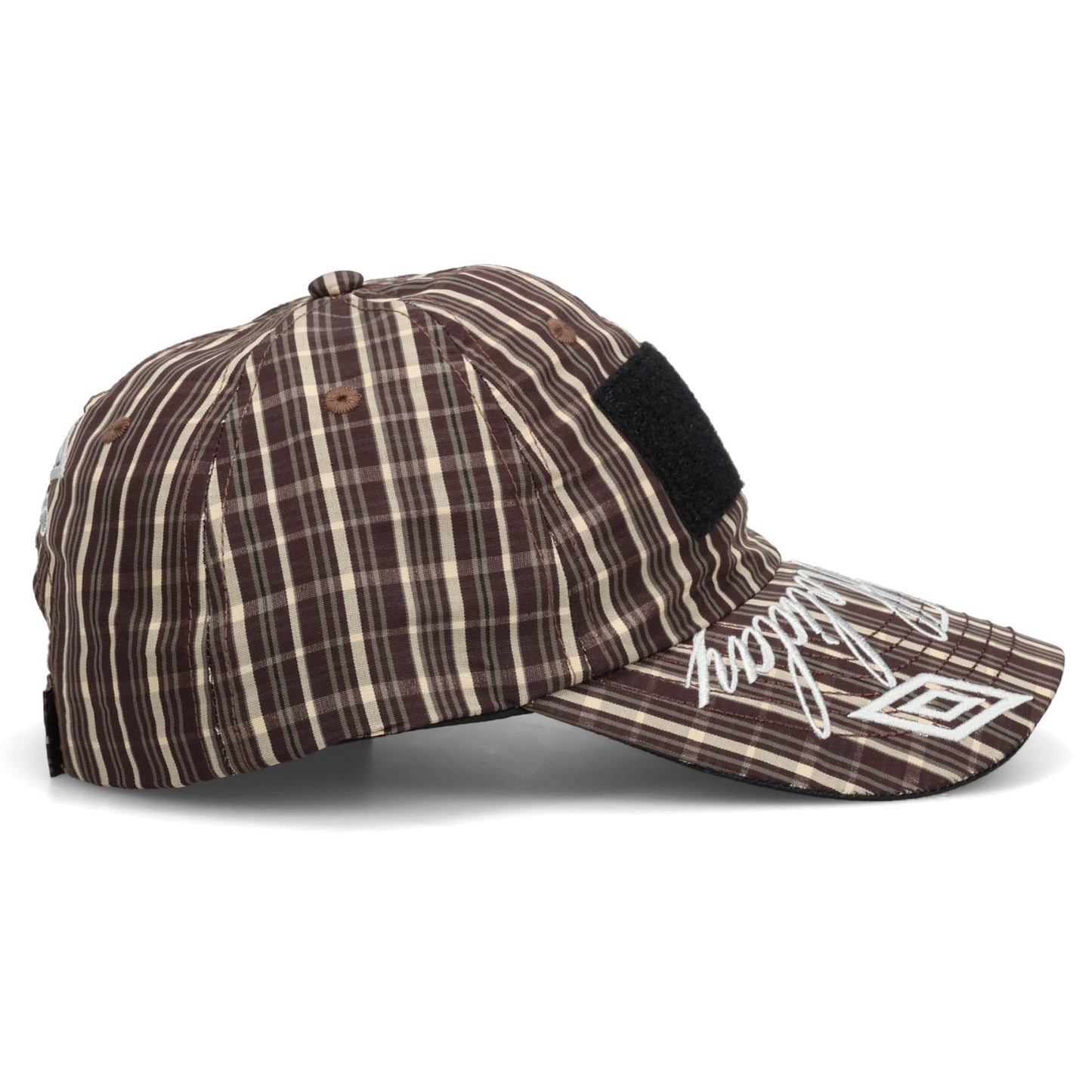 CHECK HAZARD CAP / BEG0015:BEIGE DARK BROWN