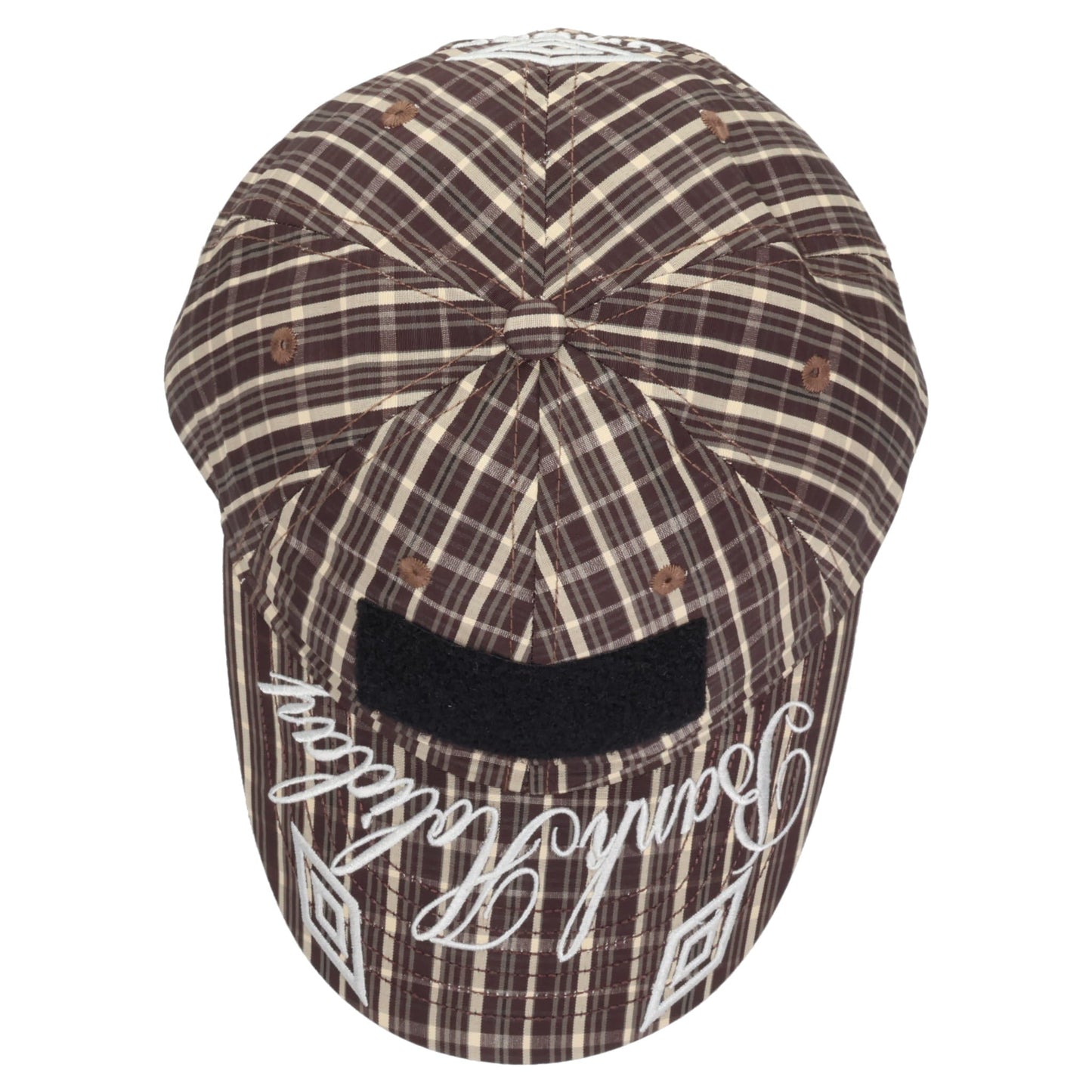 CHECK HAZARD CAP / BEG0015:BEIGE DARK BROWN