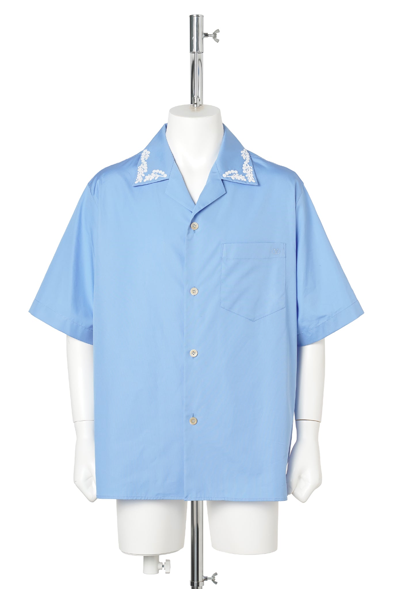 CAMICIA MANICHE CORTE RICAMATA / DPQ
