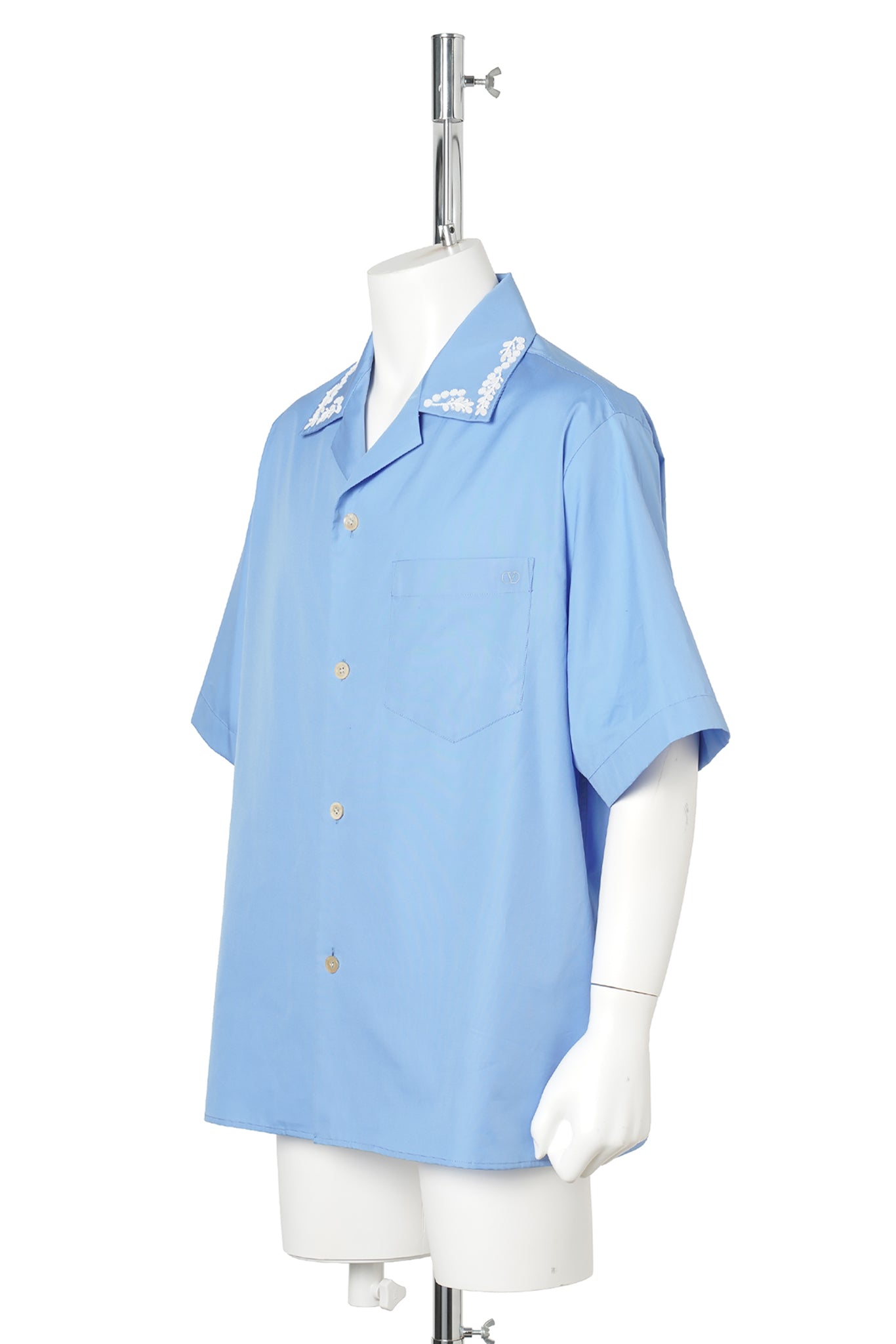CAMICIA MANICHE CORTE RICAMATA / DPQ