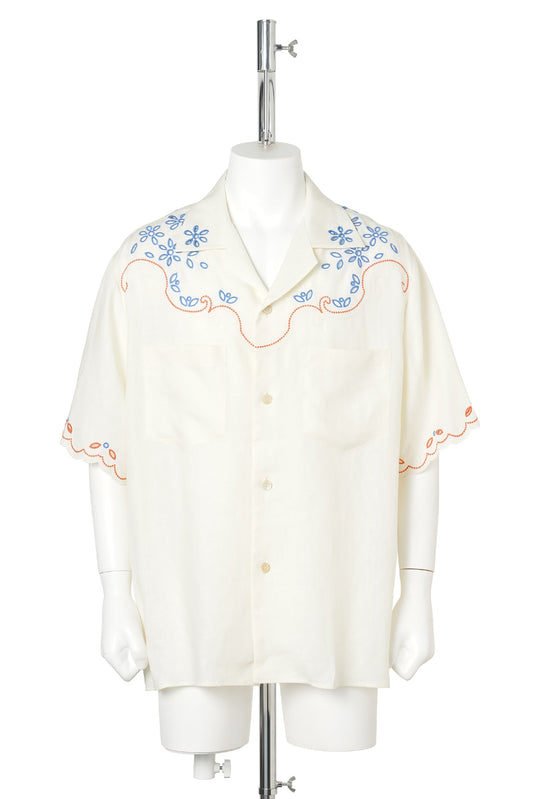 CAMICIA MANICA CORTA RICAMATA / 031