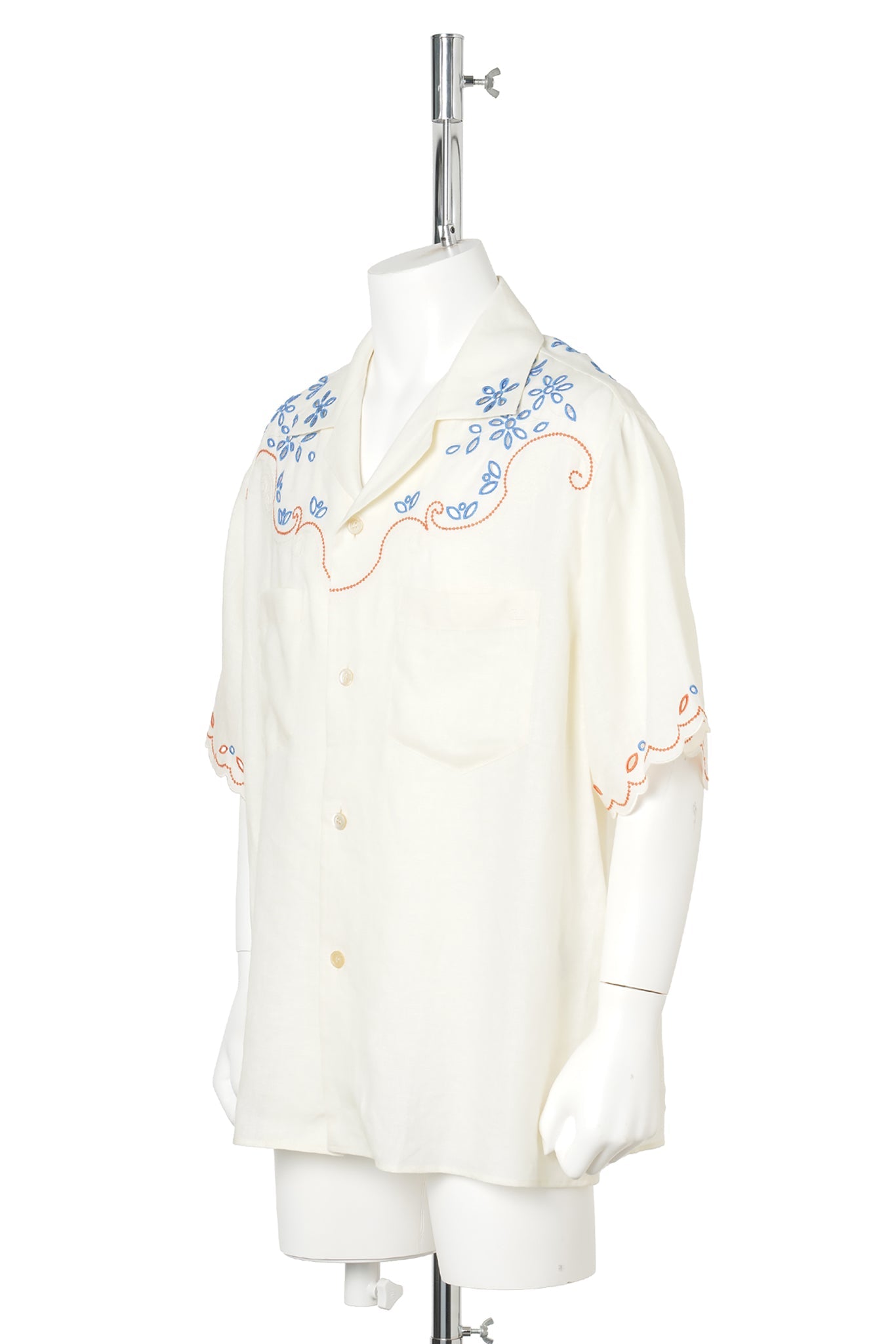 CAMICIA MANICA CORTA RICAMATA / 031