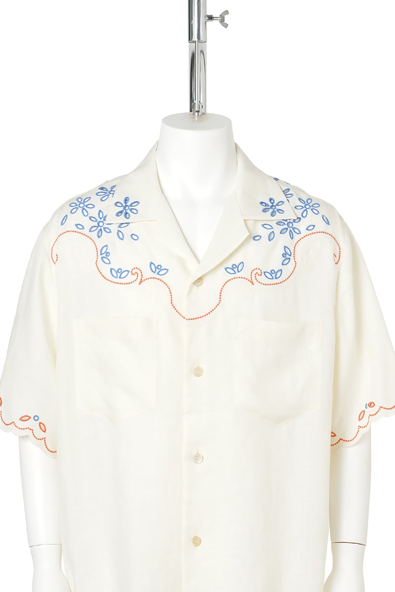 CAMICIA MANICA CORTA RICAMATA / 031