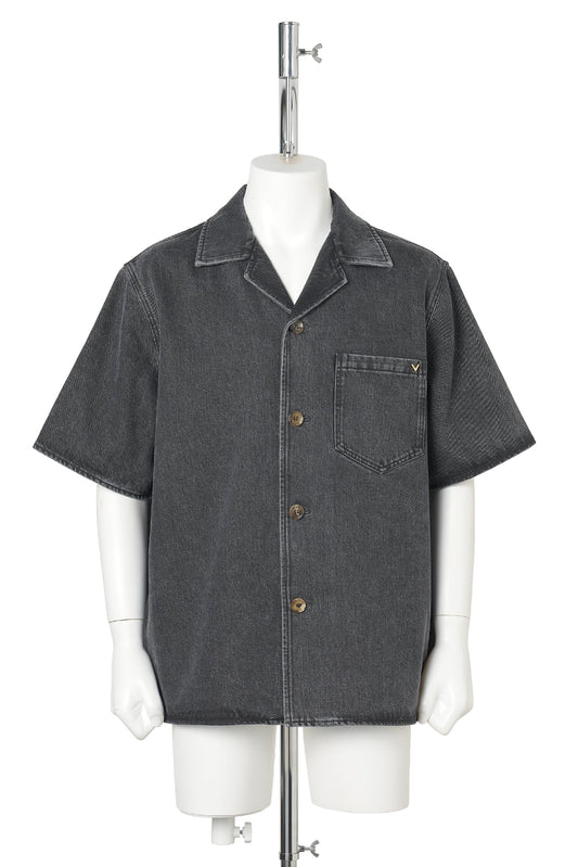CAMICIA M/CORTE DENIM / 0NO