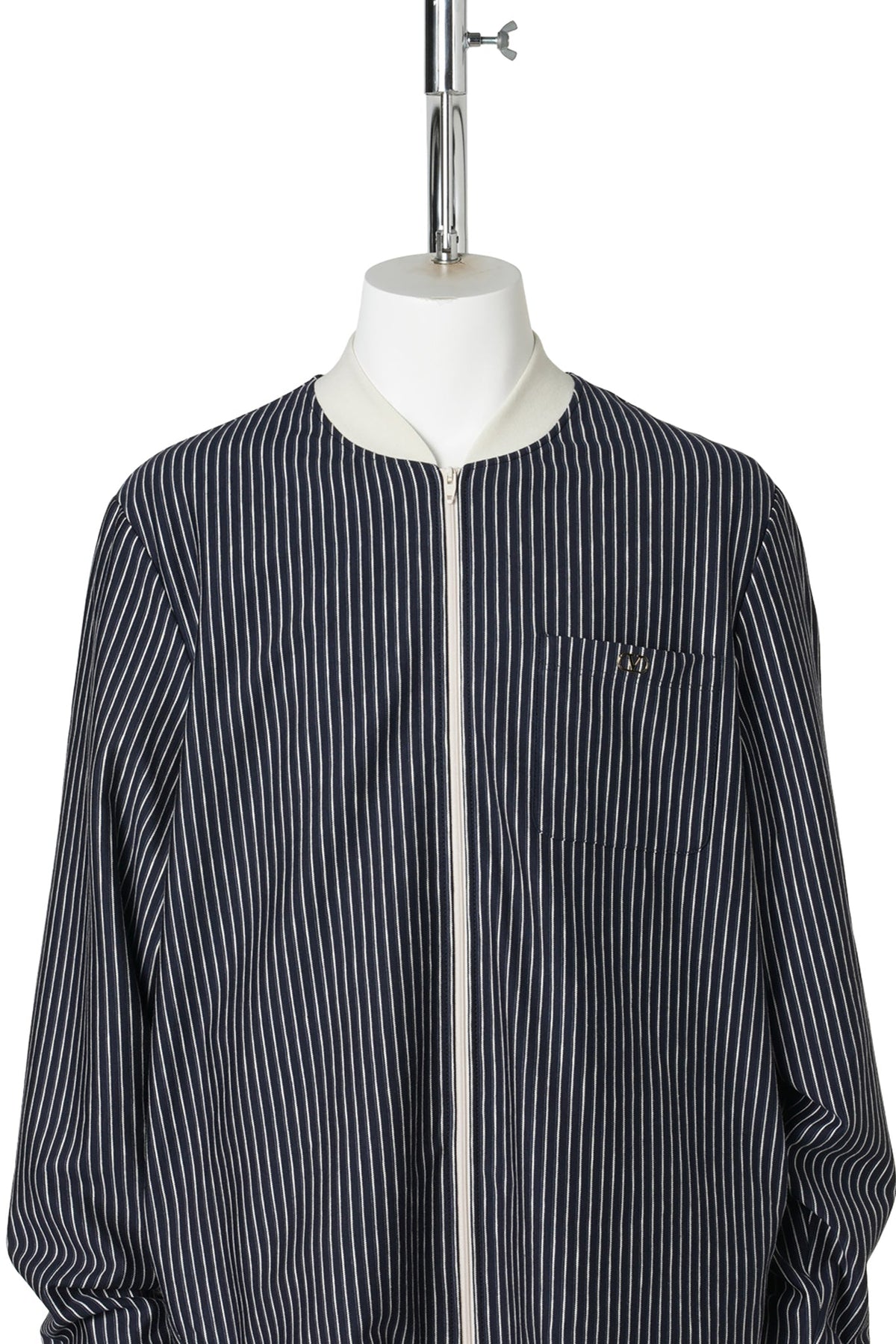 JERSEY COAT BOXY V LOGO SU / BLB