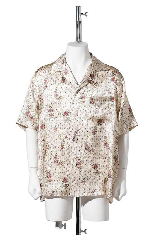 CAMICIA BOWLING | PAPIER FLORAL | SATIN PAPIER FLORAL / ZC9:BURRO/MULTICOLOR