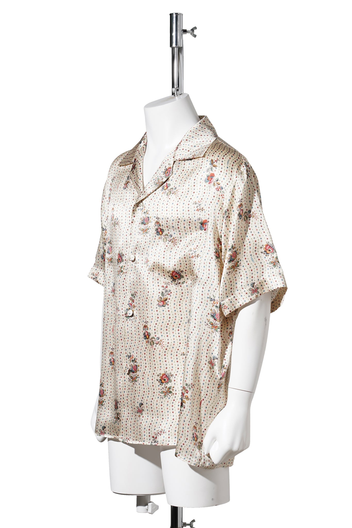 CAMICIA BOWLING | PAPIER FLORAL | SATIN PAPIER FLORAL / ZC9:BURRO/MULTICOLOR