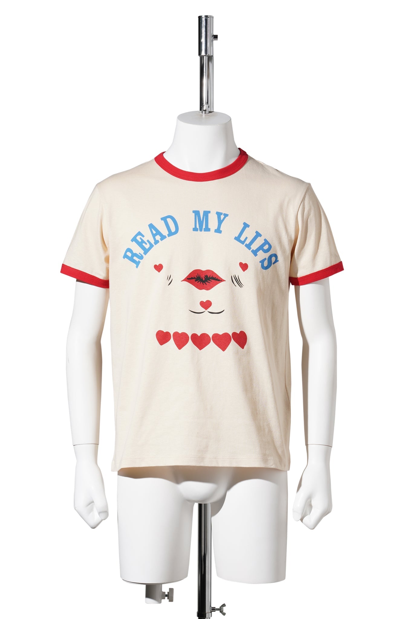 T-SHIRT JERSEY,REG,PR. RED MY LIPS | COLLECTION | COTTON JERSEY / RHK:BURRO/ROSSO