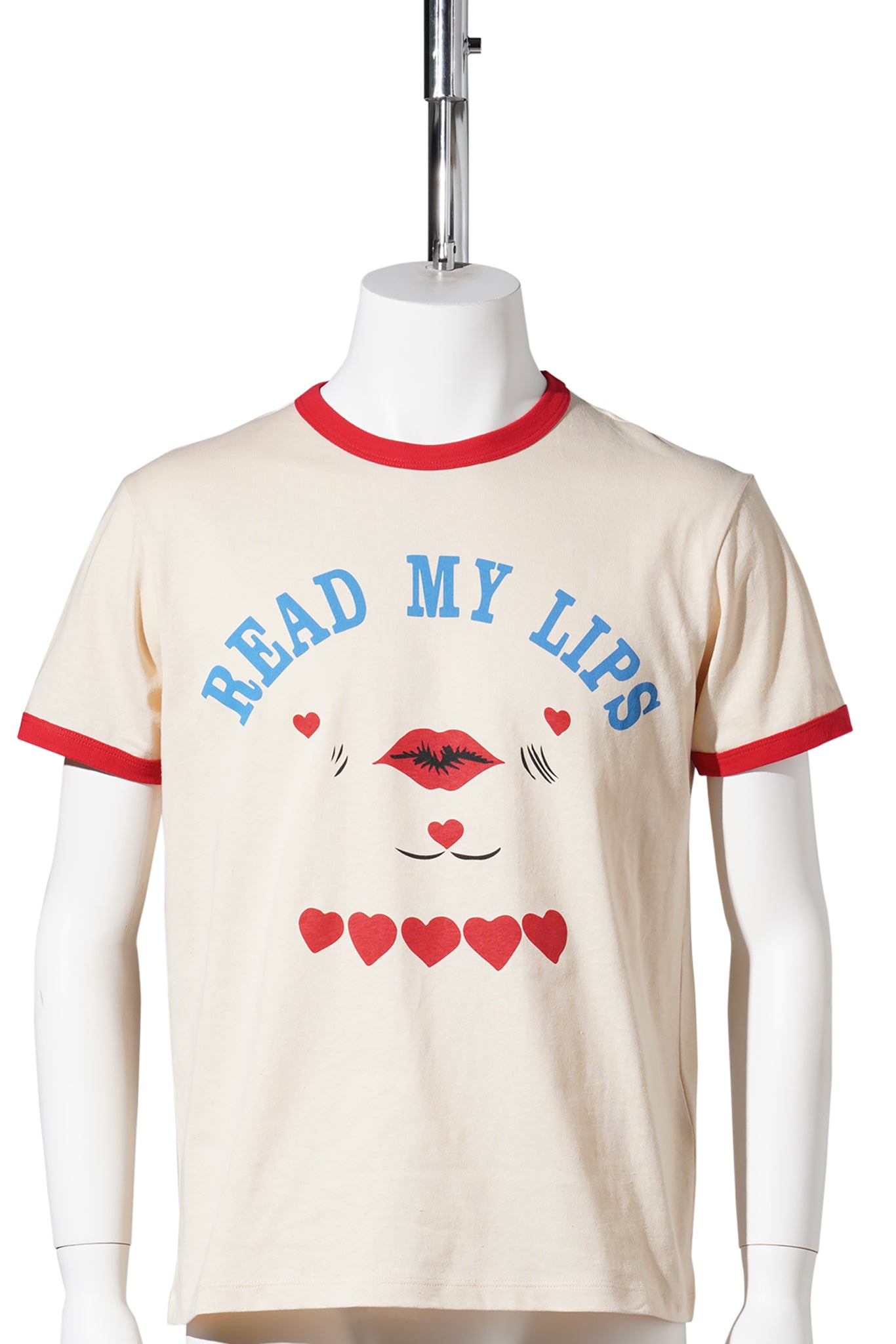 T-SHIRT JERSEY,REG,PR. RED MY LIPS | COLLECTION | COTTON JERSEY / RHK:BURRO/ROSSO