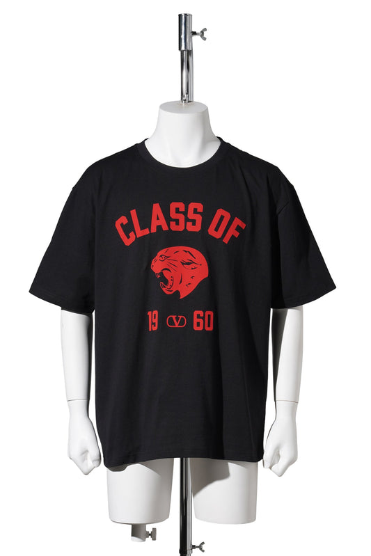 T-SHIRT JERSEY,LOOSE,PR. CLASS OFF 1960 | PANTHER | COTTON JERSEY / 0NR:NERO/ROSSO