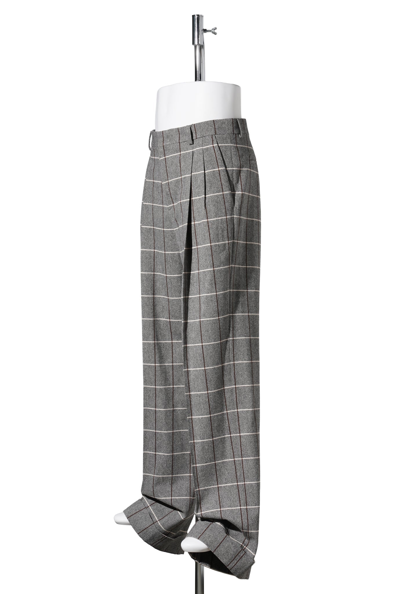 PANTALONE | FORMALWEAR | FINESTRATO] / 9WZ:GRIGIO MELANGE/TESTA MORO/AVORIO