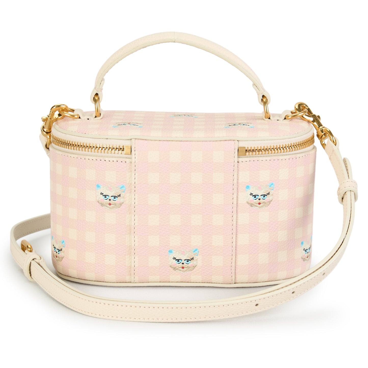 VANITY CASE | VLOGO SIGNATURE | VIT.SOFT GRAIN ST.VICHY LE CHAT DE LA MA / 9PK:LIGHT IVORY-ROSA-MULTICOLOR/LIGHT IVORY