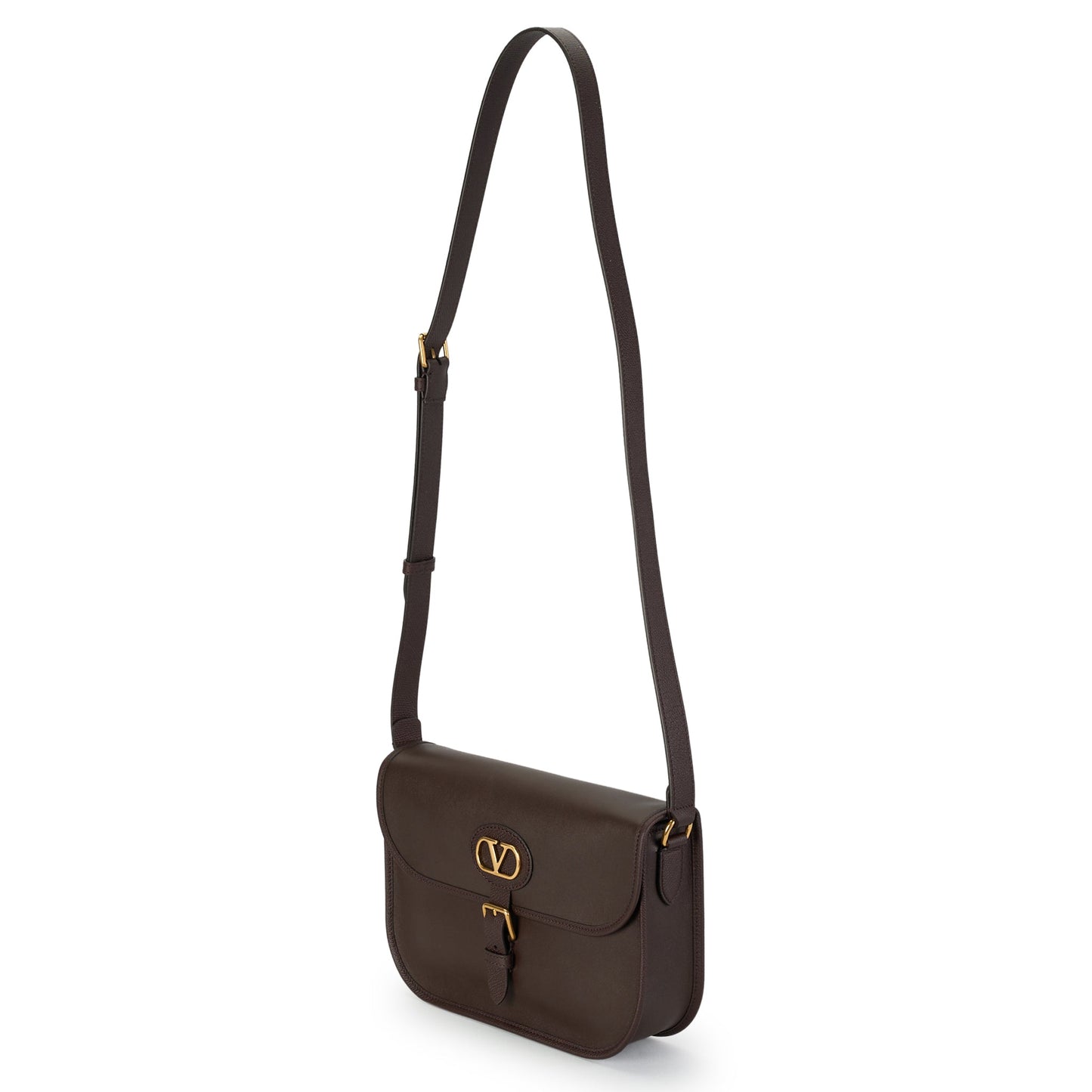 CROSS BODY BAG | ANTIBES | VIT.NAPPATO/VIT.SOFT GRAIN/A.GOLD LOGO / REL:REL OAK BROWN
