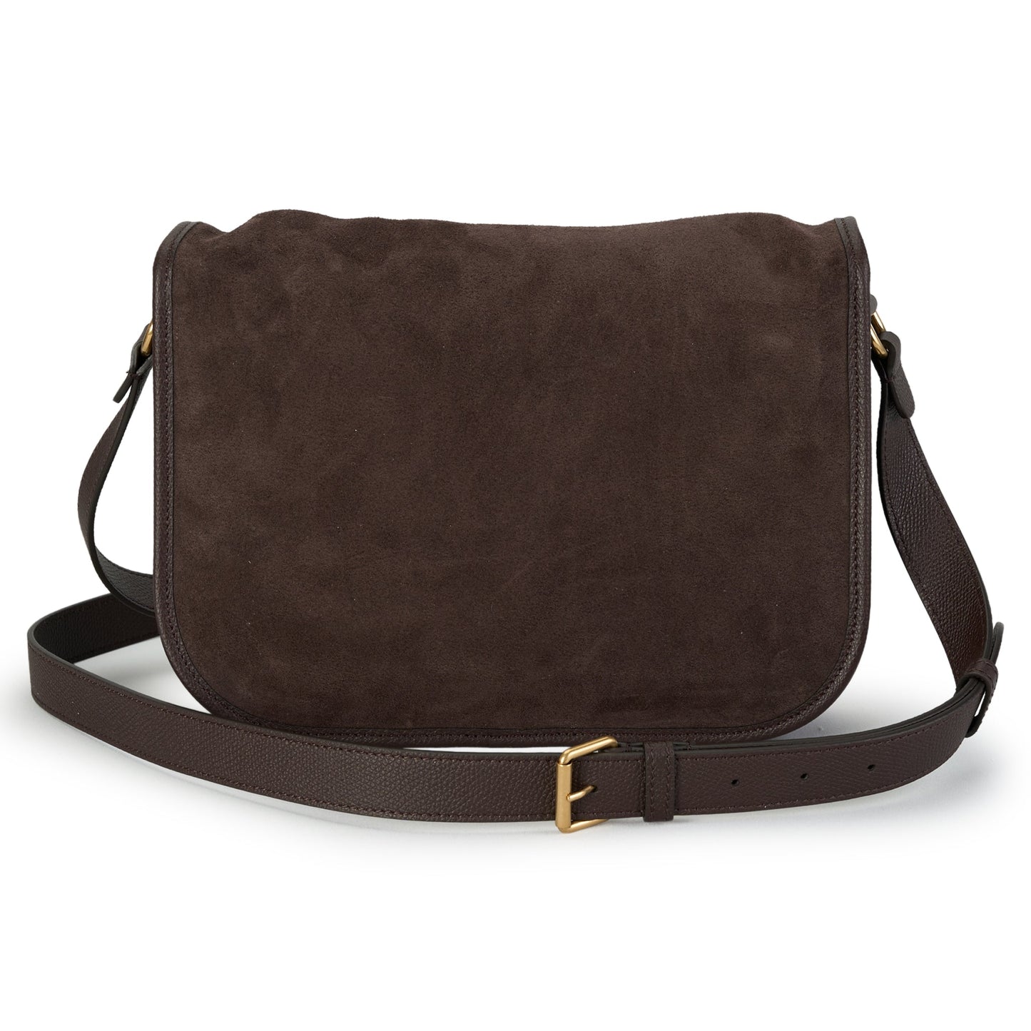 CROSS BODY BAG | ANTIBES | SUEDE A./VIT.SOFT GRAIN/A.GOLD LOGO / RE6:RE6 TESTA DI MORO/OAK BROWN