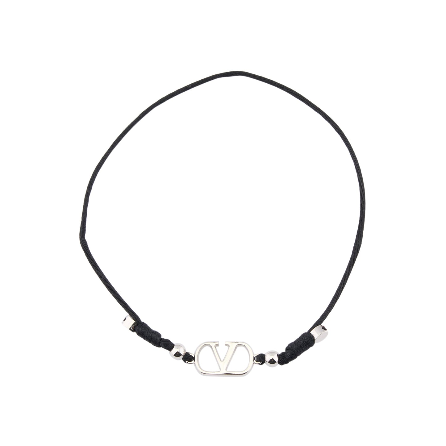 BRACELET | VLOGO SIGNATURE | CORDA/PALLADIUM LOGO / 0NO:NERO