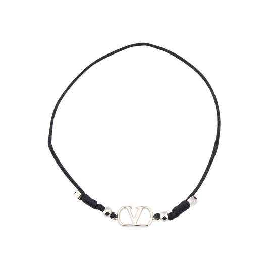 BRACELET | VLOGO SIGNATURE | CORDA/PALLADIUM LOGO / 0NO:NERO