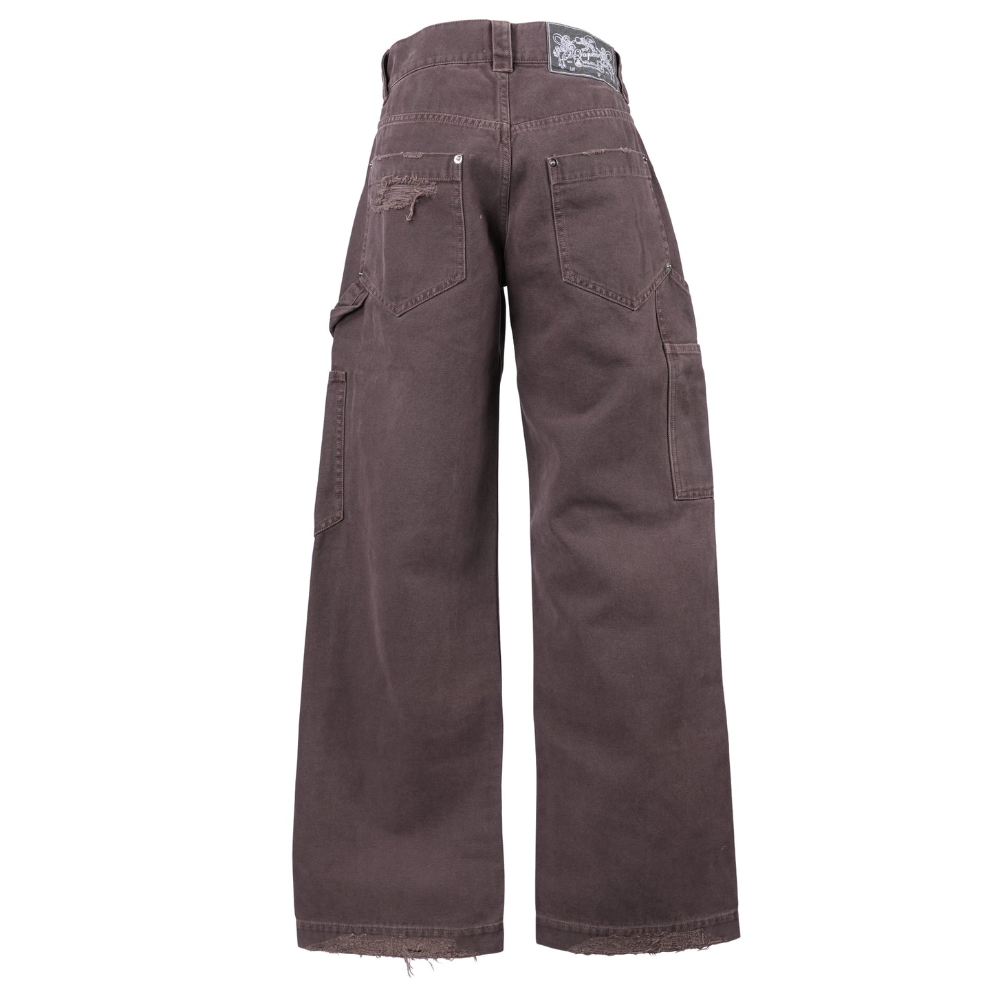 WOMEN WORKWEAR PANTS WOVEN / DARK BROWN